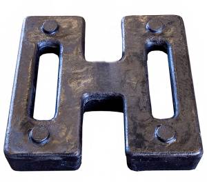 15kg Metal H Weight - Black