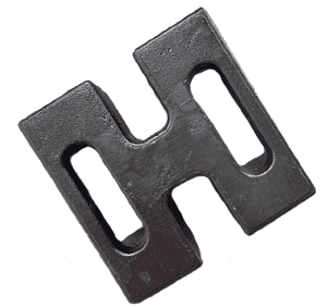 30kg Metal H Weight - Black