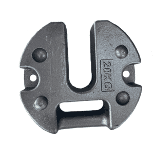 20kg Round Metal Weight - Black